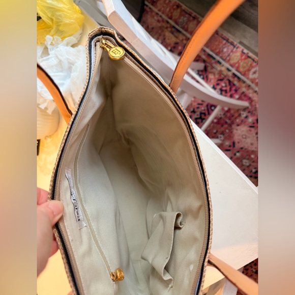 Eric Javits New York Woven Stripe Tote Shoulder Bag - Picture 7 of 8